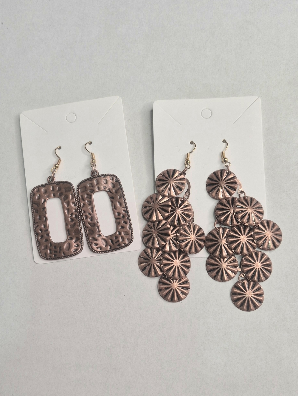 paparazzi Copper-Tone Dangle Earrings Duo